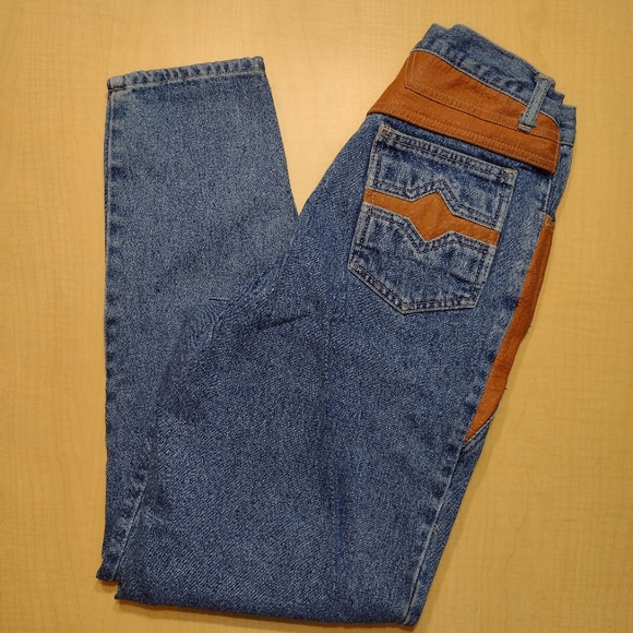 Vintage Retro 1980s Stefano International Western Denim Jeans - Picture 6 of 11